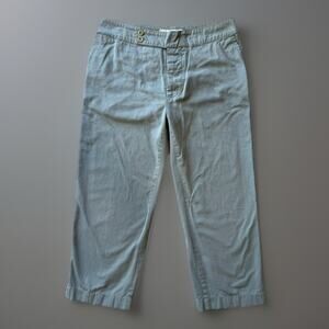 Marni Pants Women's 30 Blue Cropped Chino Casual Minimalist Streetwear New York